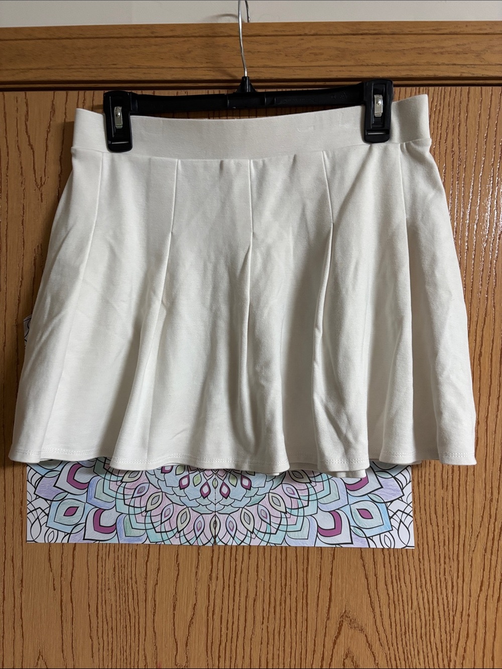wild fable White Pleated Skater Mini Skirt (14.5in)